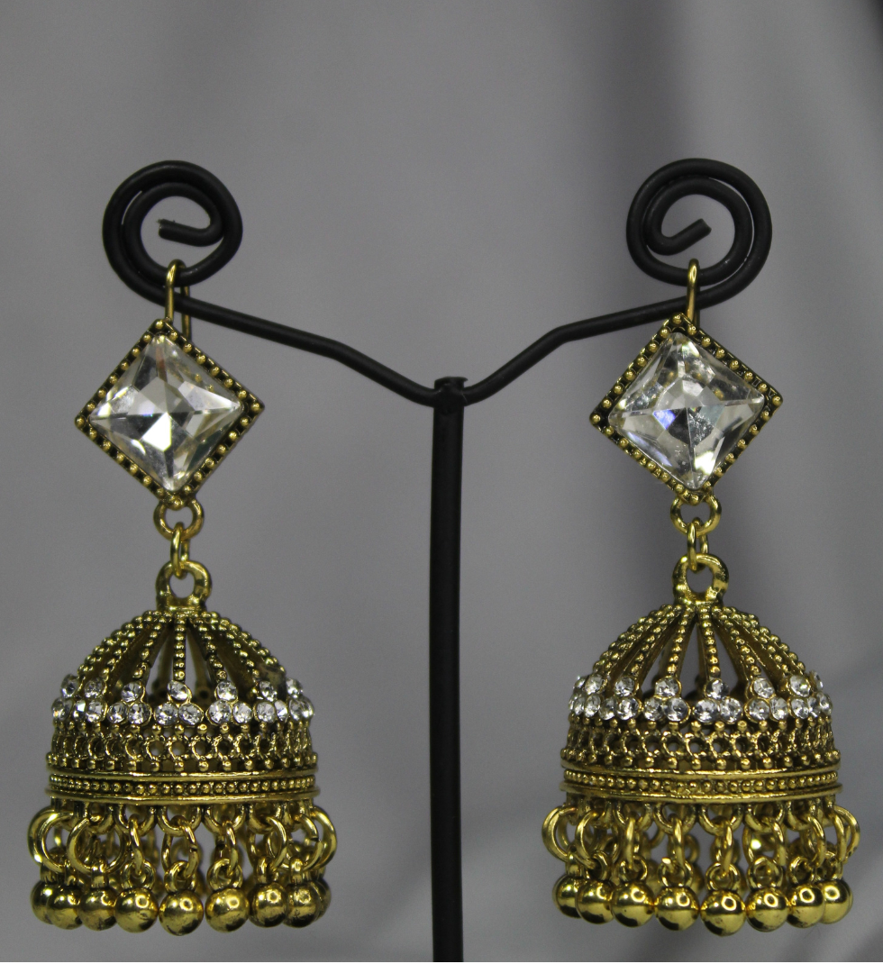 Yellowish Pearl Jhumka