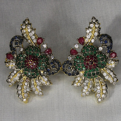 Elmas Clicekler Ear Ring