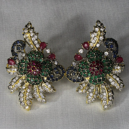 Elmas Clicekler Ear Ring