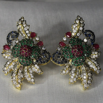 Elmas Clicekler Ear Ring