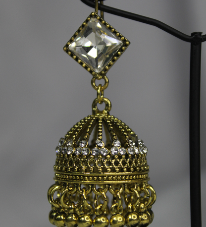 Yellowish  Pearl Jhumka
