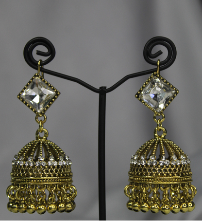 Yellowish  Pearl Jhumka