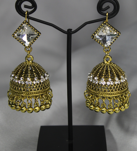 Yellowish  Pearl Jhumka